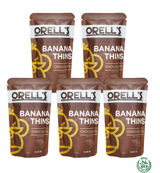 ORELL’S バナナチップス30g 3種5袋セット(チョコレート×5)
