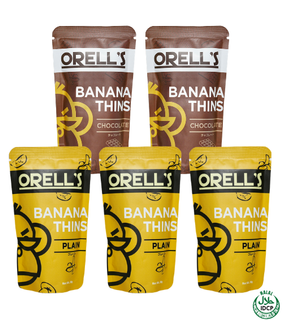 ORELL’S バナナチップス30g 2種5袋セット(プレーン×3・チョコレート×2)
