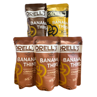 ORELL’S バナナチップス30g ３種5袋セット（シナモン×3・プレーン×1・チョコレート×1）